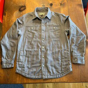 Duluth Trading Fire Hose Flannel-Lined Shacket Limber Jac GRAY - MEDIUM